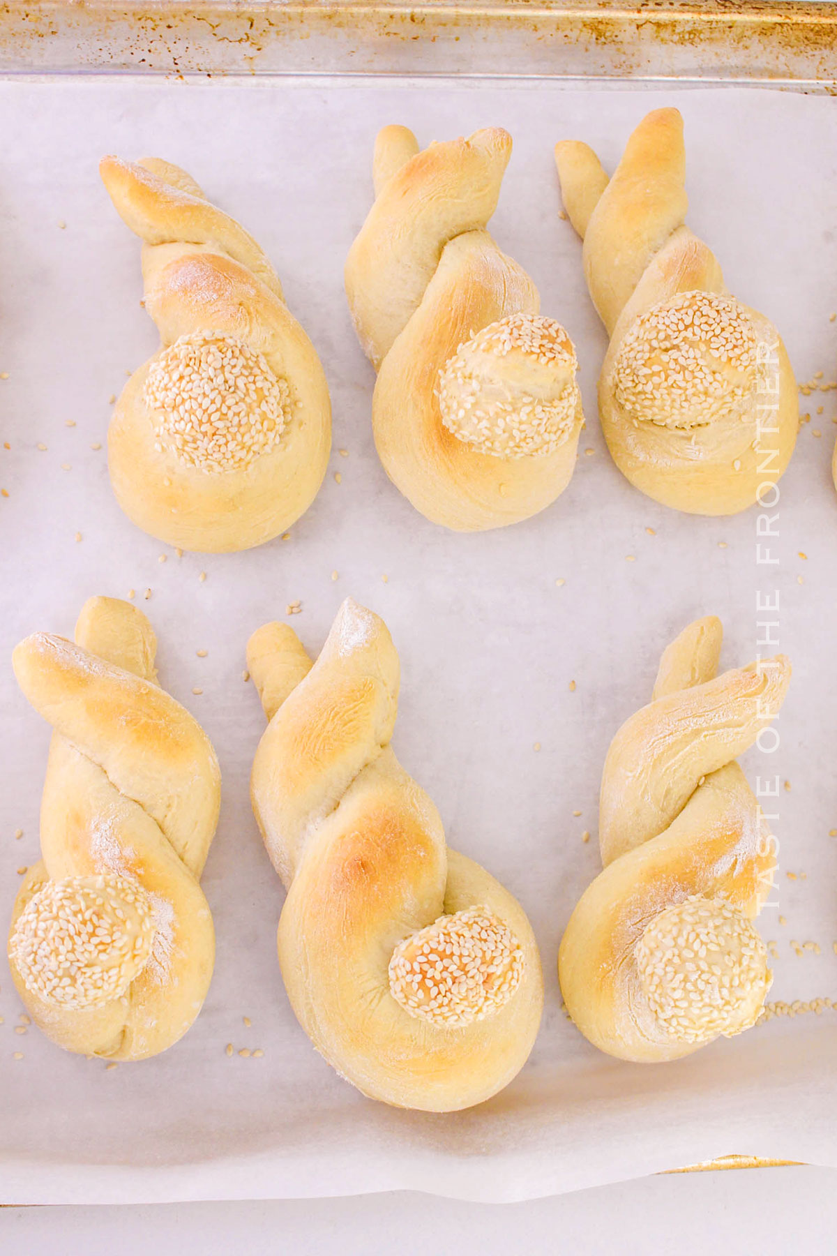 baked rolls for Easter