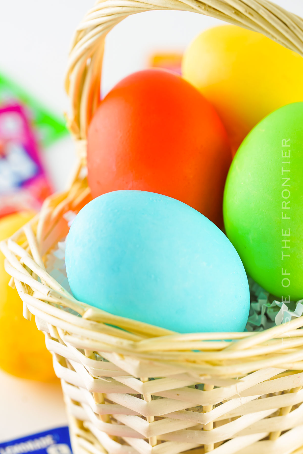 colored eggs for Easter