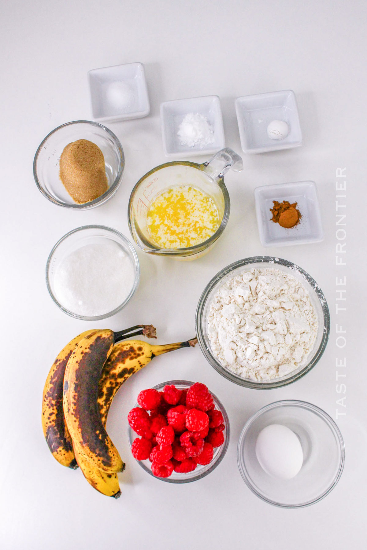 Banana Raspberry Muffin ingredients