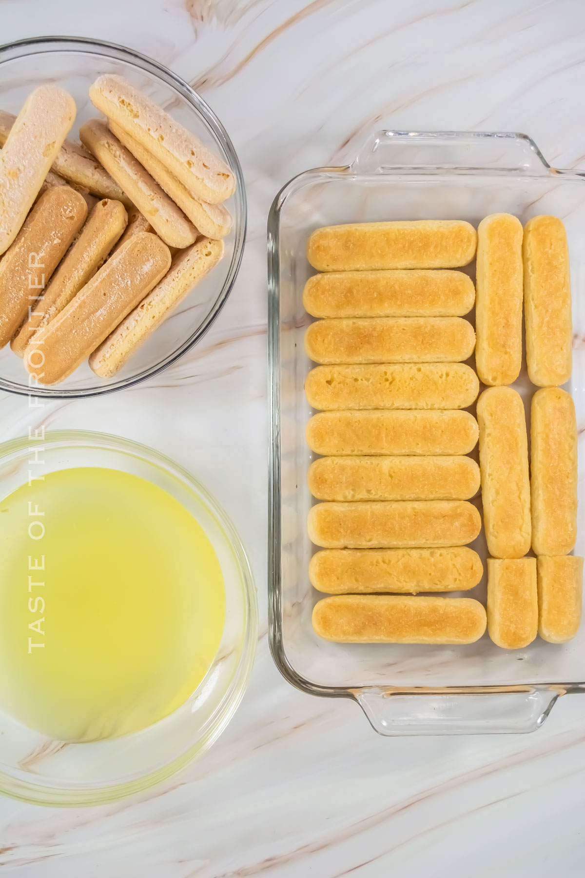 how to assemble Limoncello Tiramisu