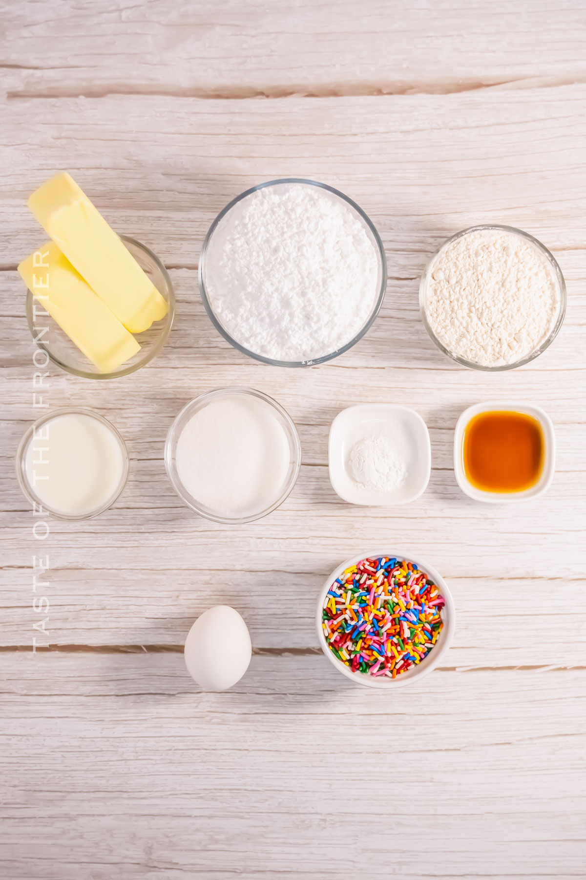 Mini Cupcake ingredients