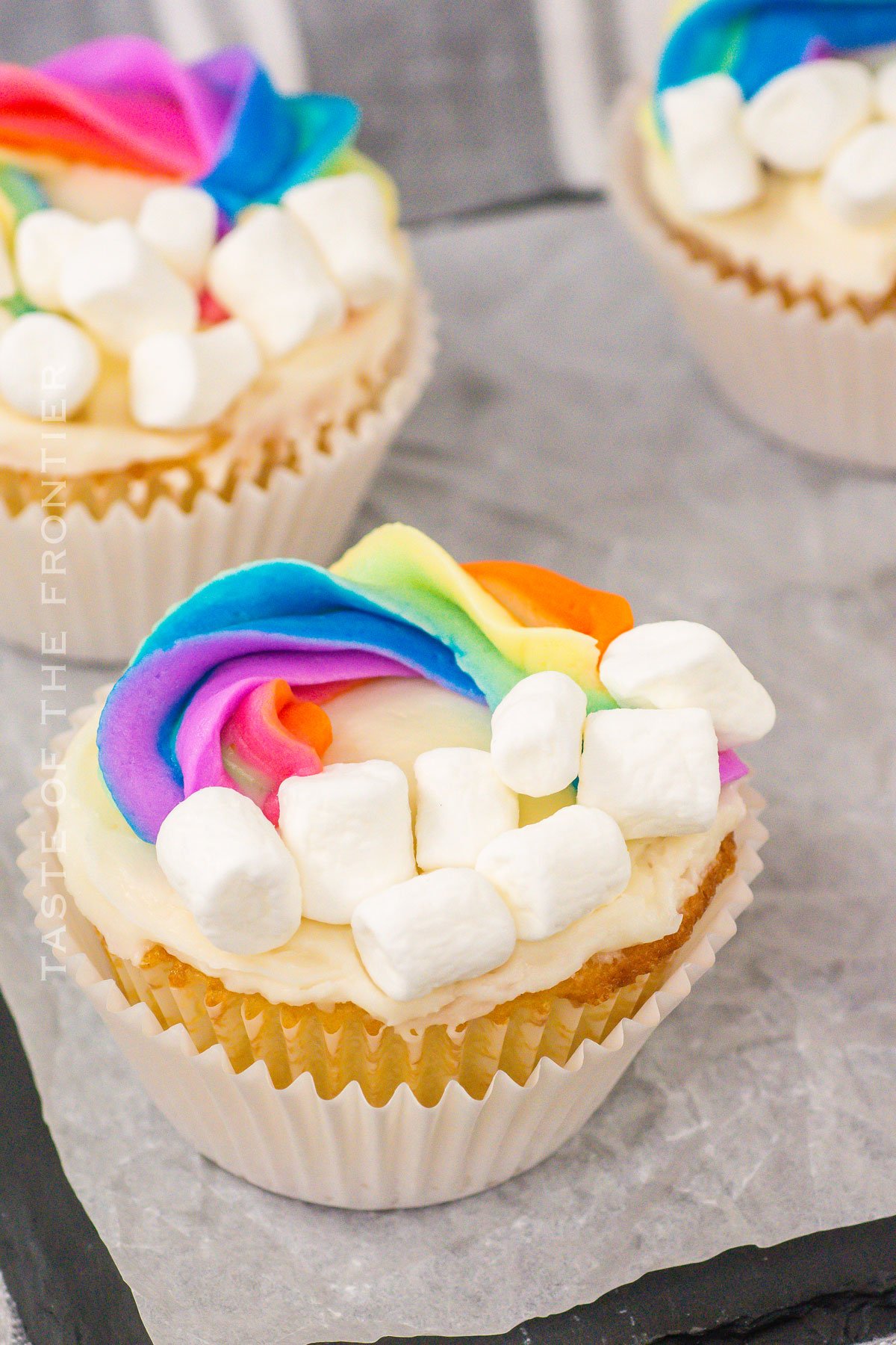 Rainbow Cupcakes