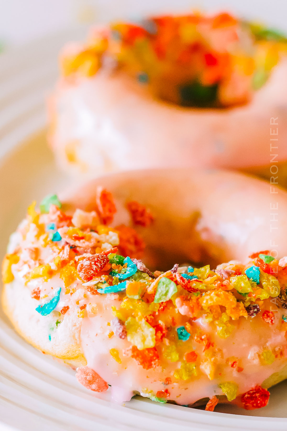 rainbow breakfast donuts