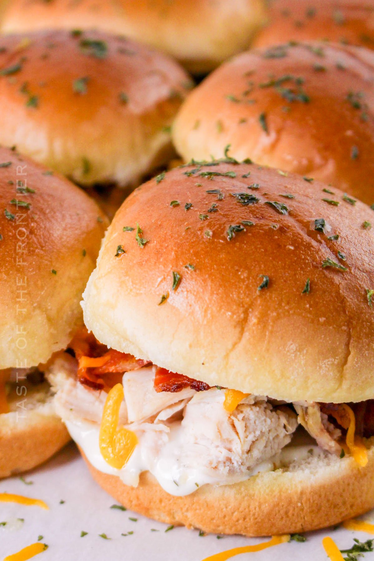 Bacon Chicken Ranch Sliders