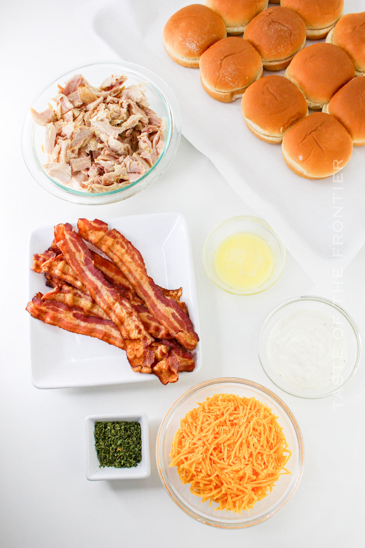 Bacon Chicken Ranch Slider ingredients