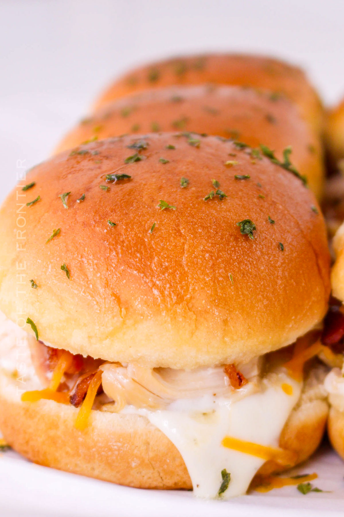 party sliders with chicken bacon ranch