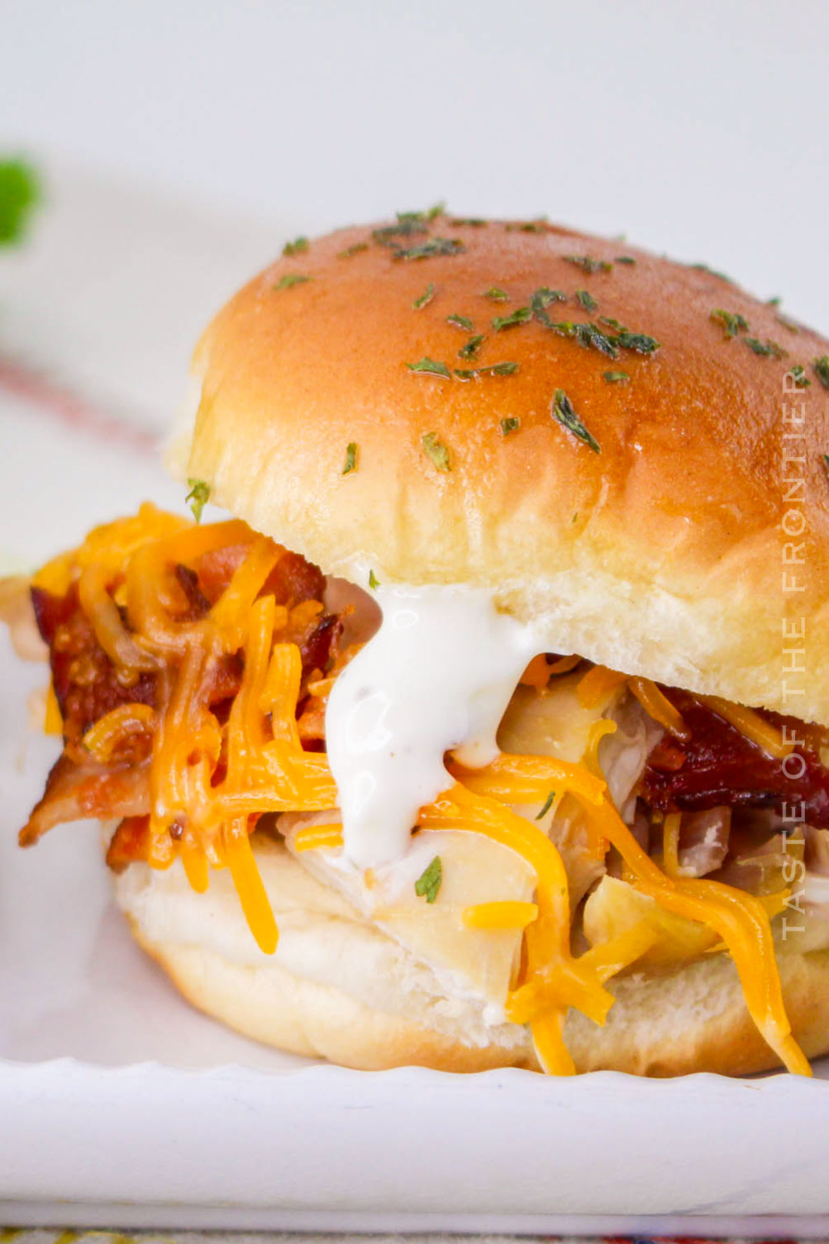 Bacon Chicken Ranch Sliders recipe