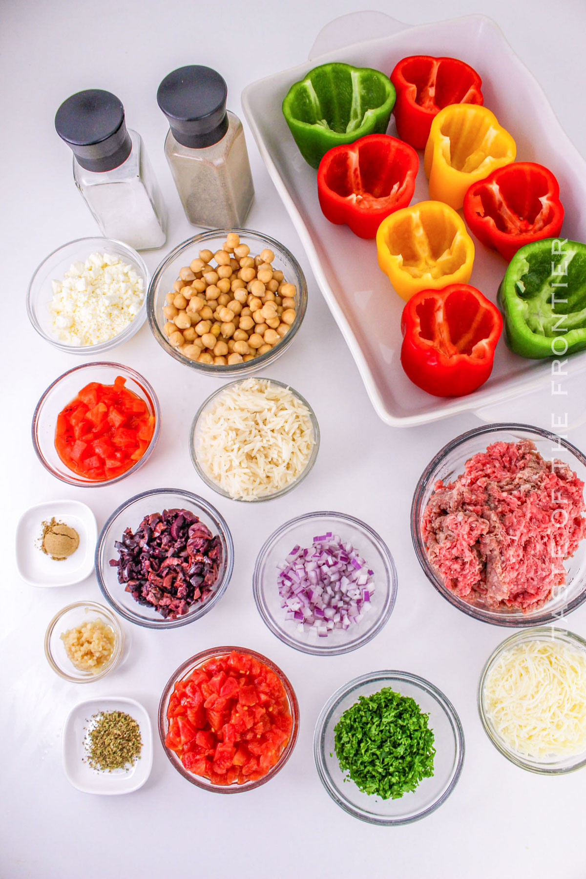 Greek Stuffed Pepper ingredients