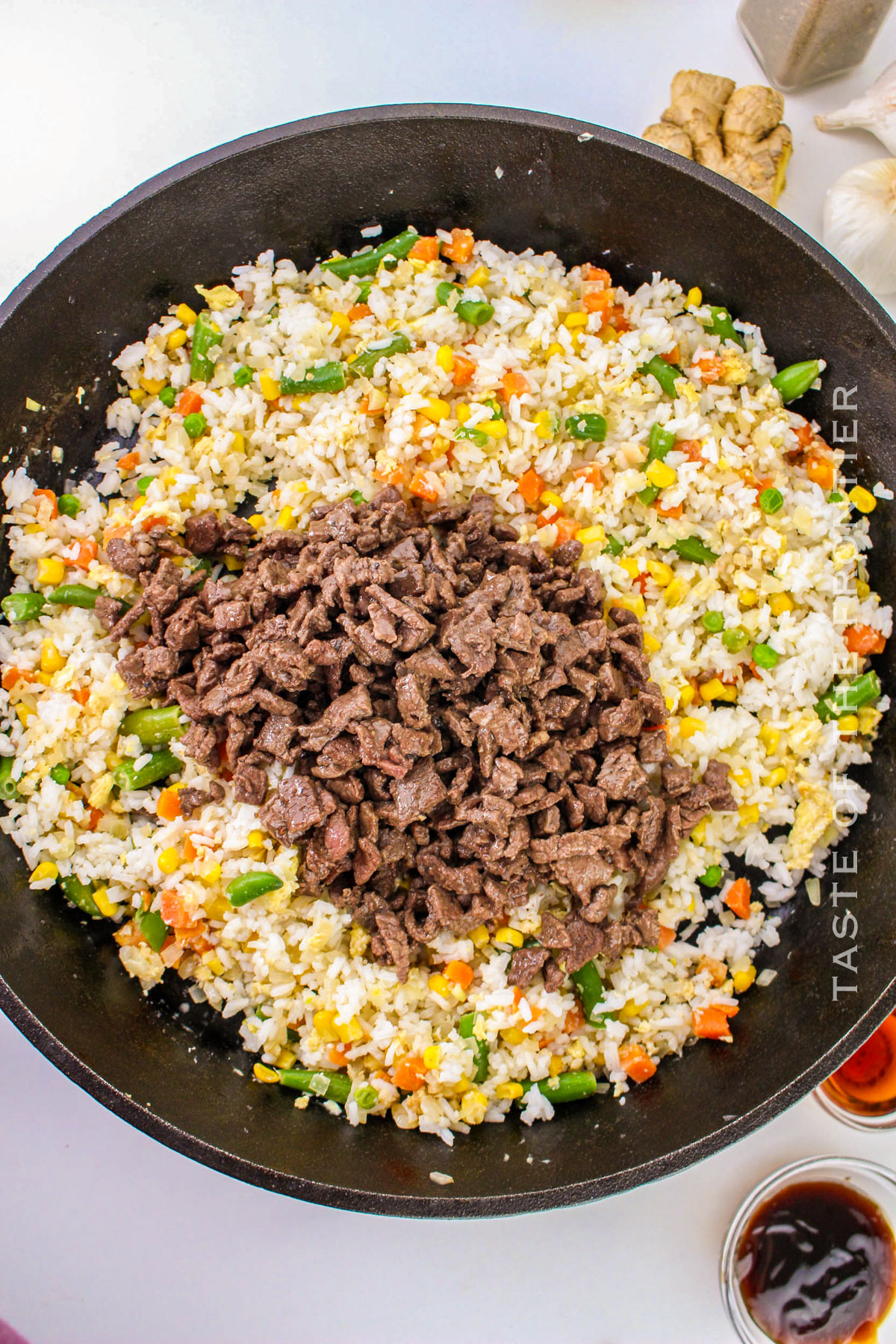 how to make Steak Fried Rice