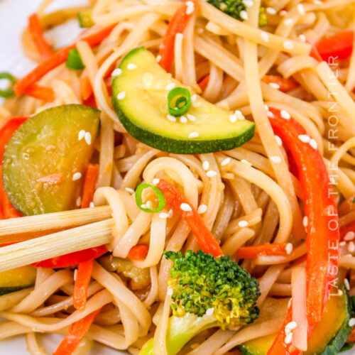 Stir Fry Vegetarian Noodles - Yummi Haus