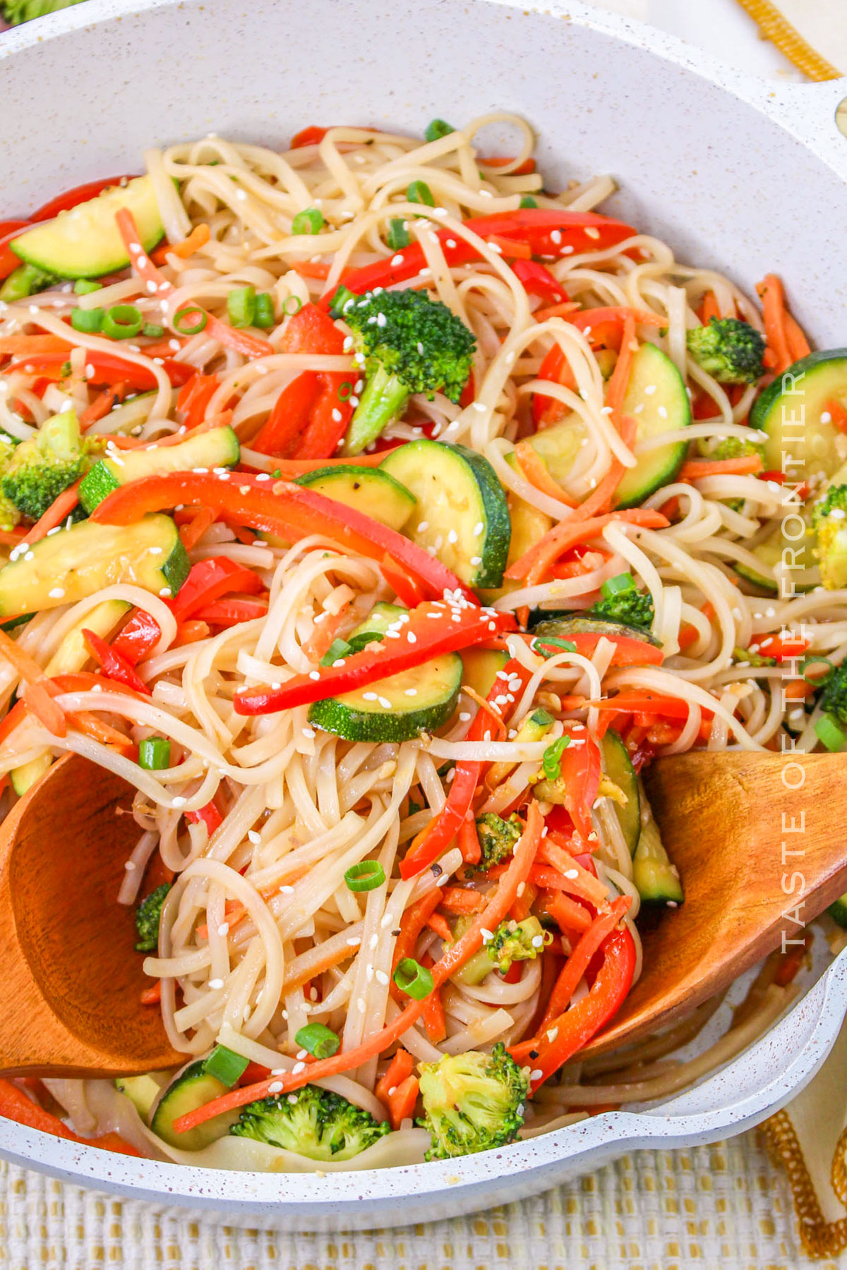 vegetarian meal with noodles