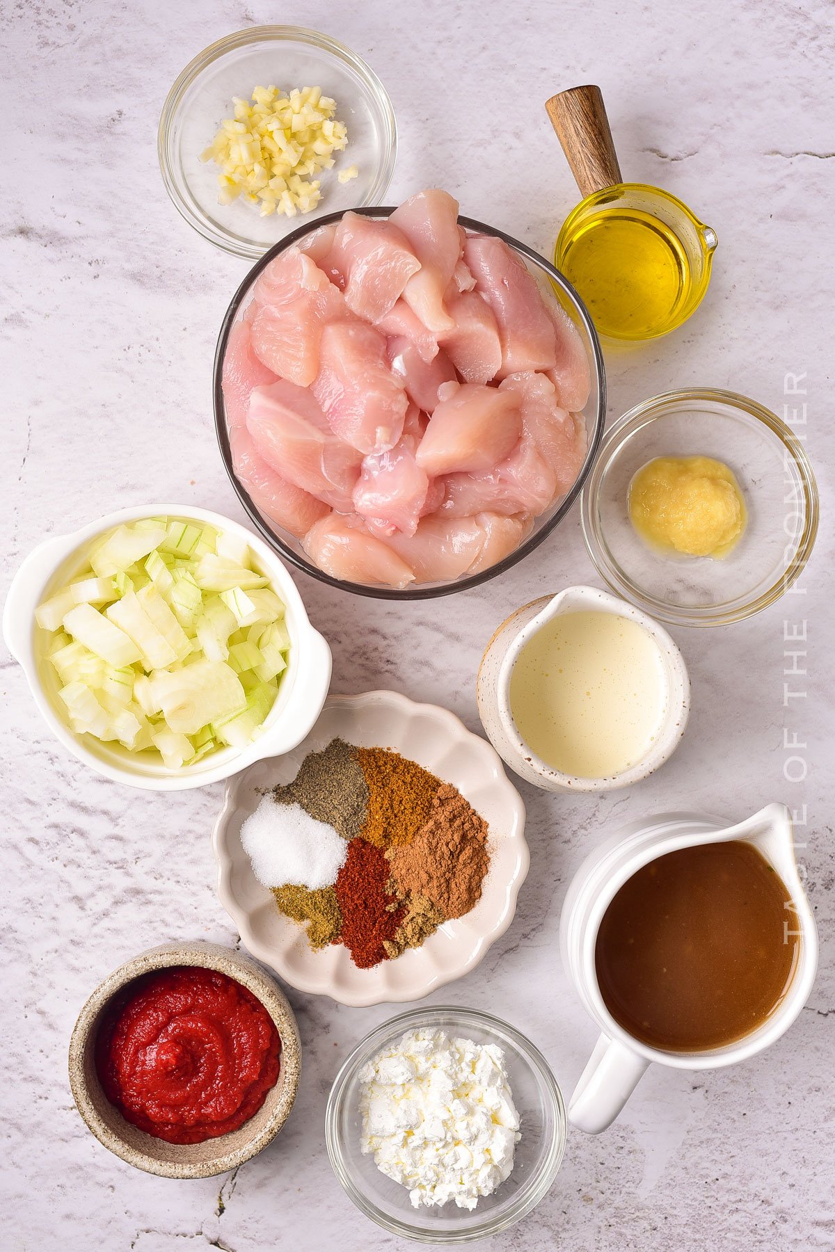 Chicken Curry with Coconut Cream ingredients