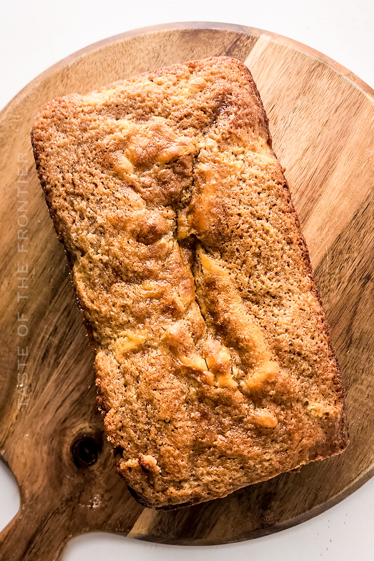 baked cinnamon quick bread