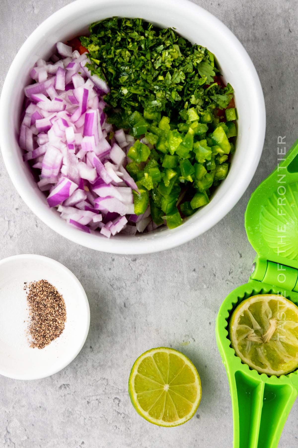 ingredients with fresh lime juice