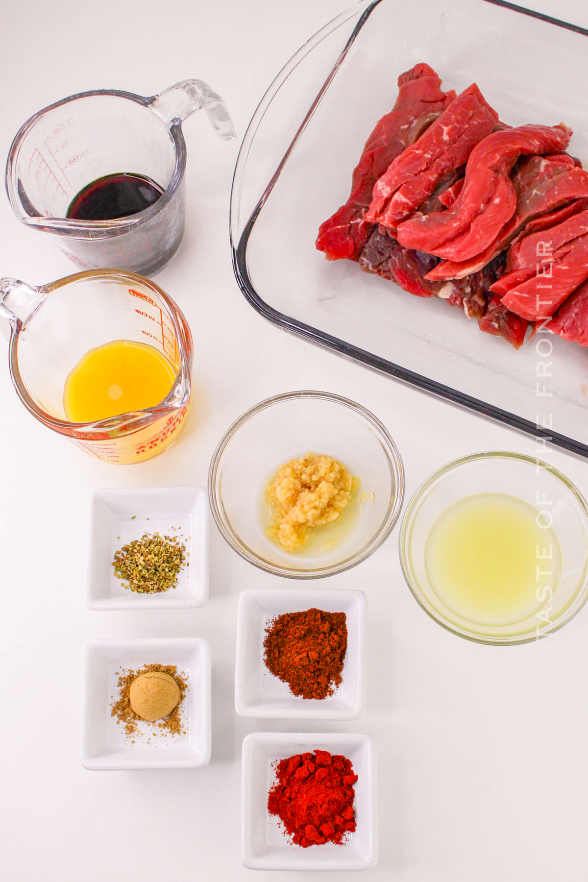 Instant Pot Carne Asada ingredients