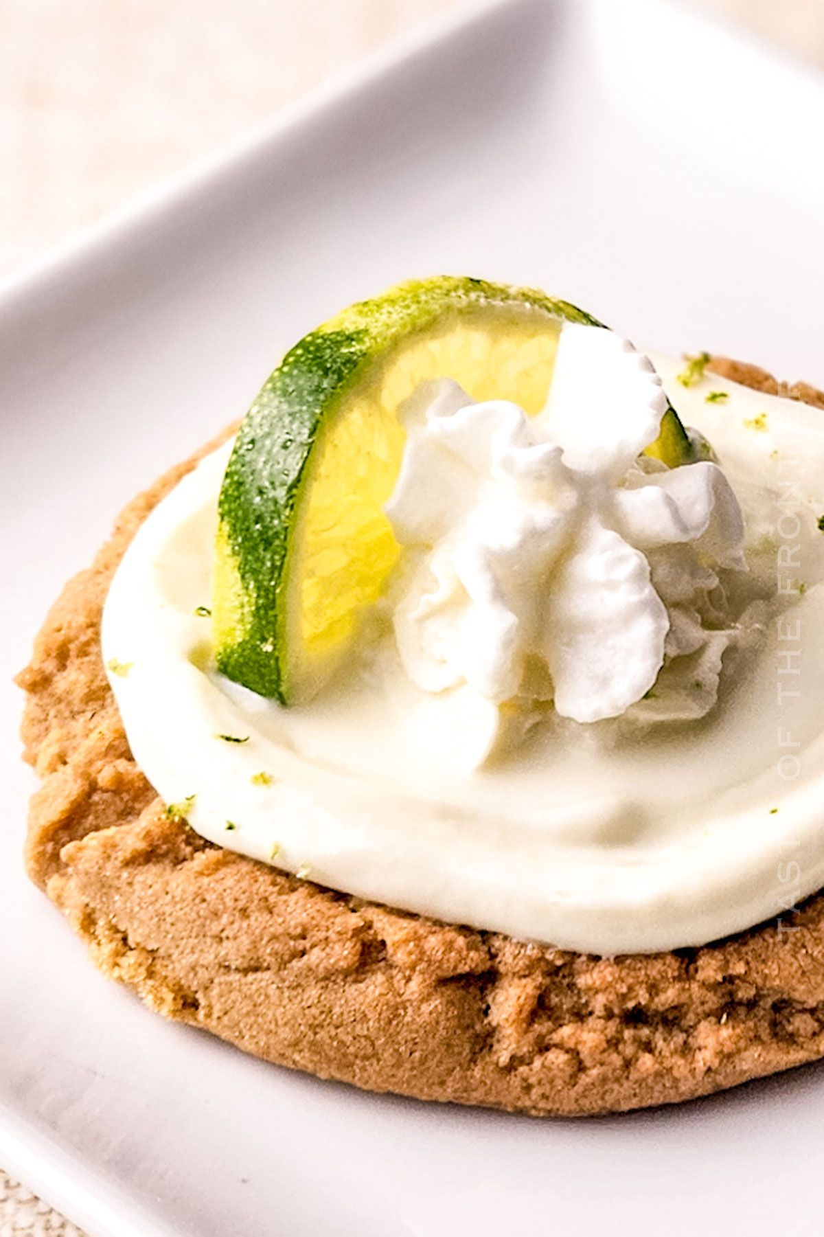 decorated cookie with lime