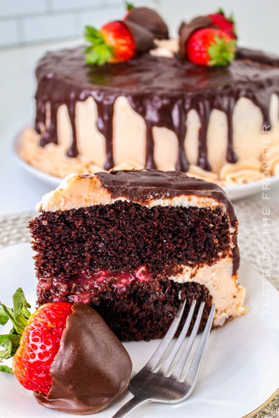 Chocolate Covered Strawberry Cake