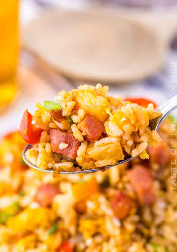 easy side dish with ham and pineapple