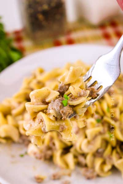 Ground Beef and Noodles - Yummi Haus