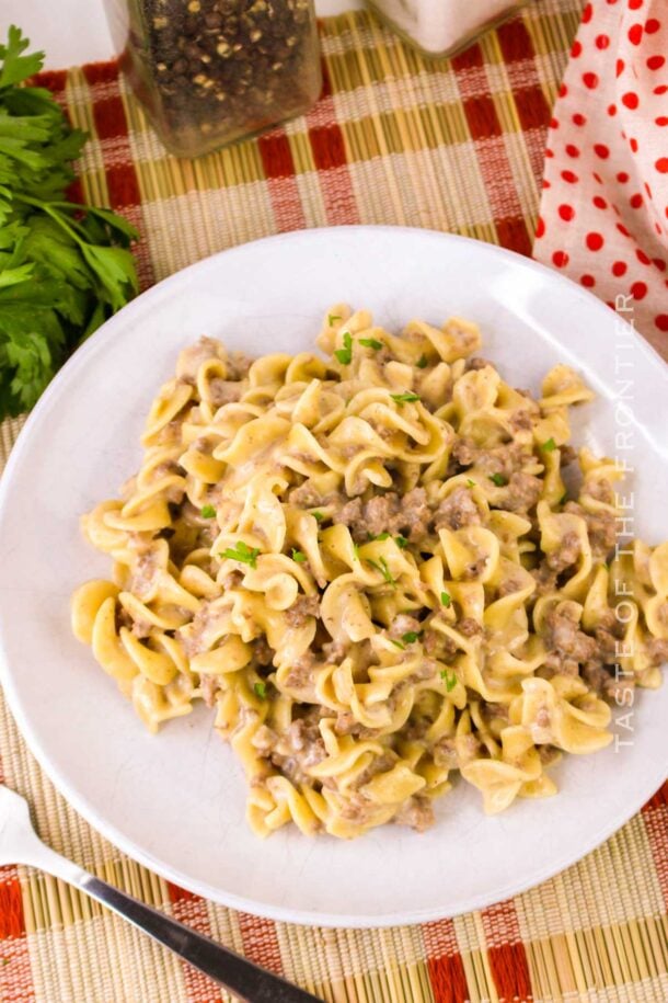 Ground Beef and Noodles - Yummi Haus