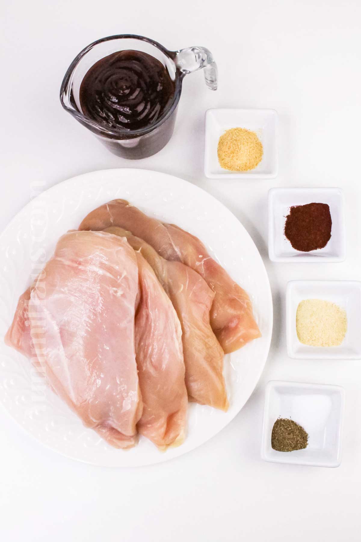 Air Fryer BBQ Chicken ingredients