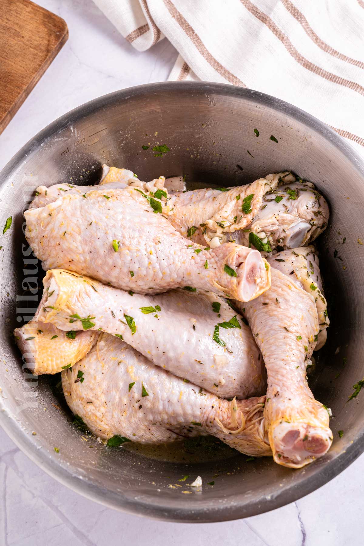 making chicken legs