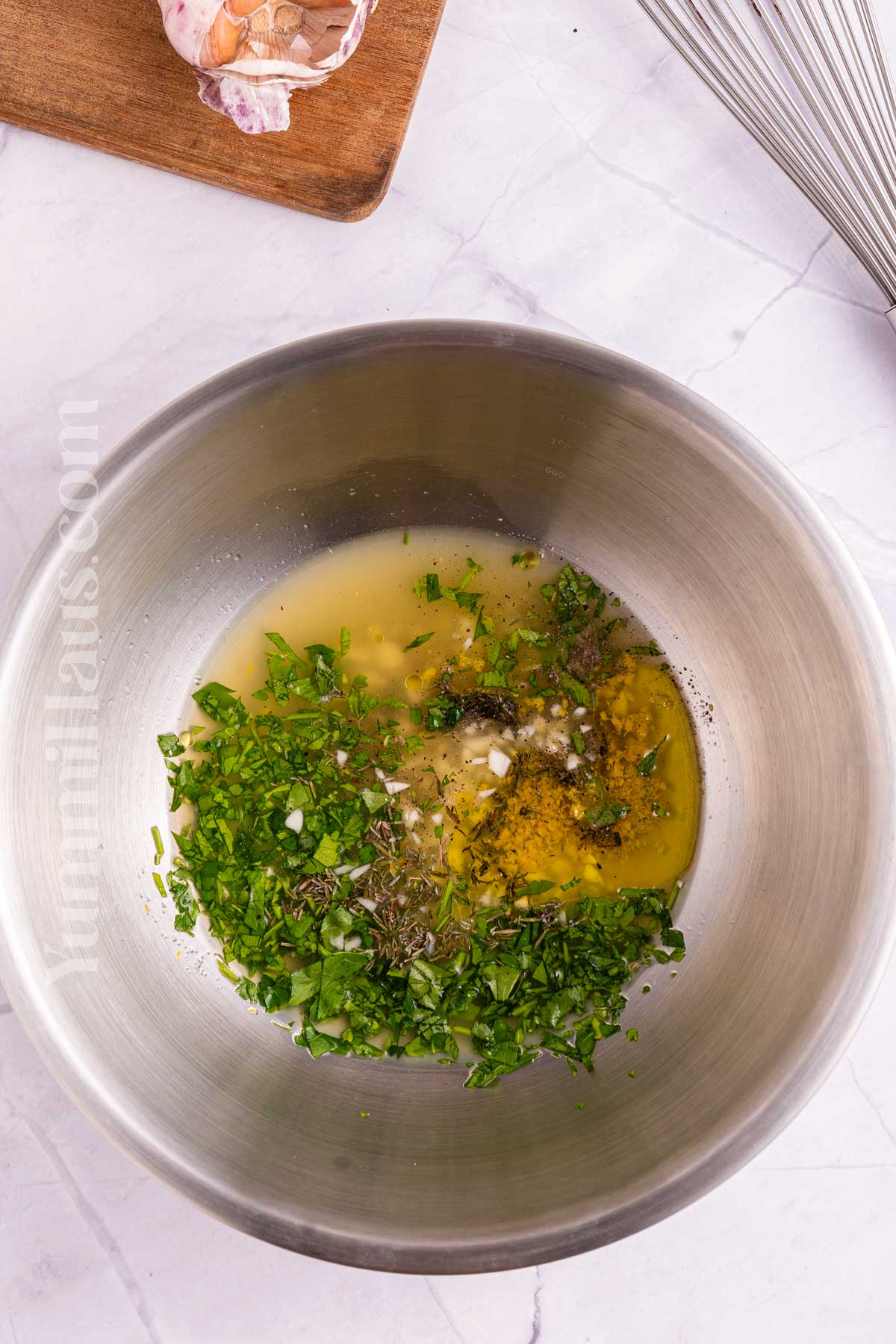 preparing the seasoning sauce