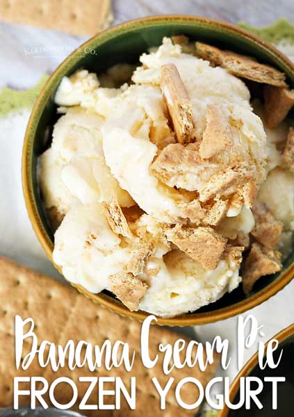 Banana Cream Pie Frozen Yogurt