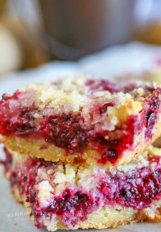 Blackberry Crumb Bars dessert