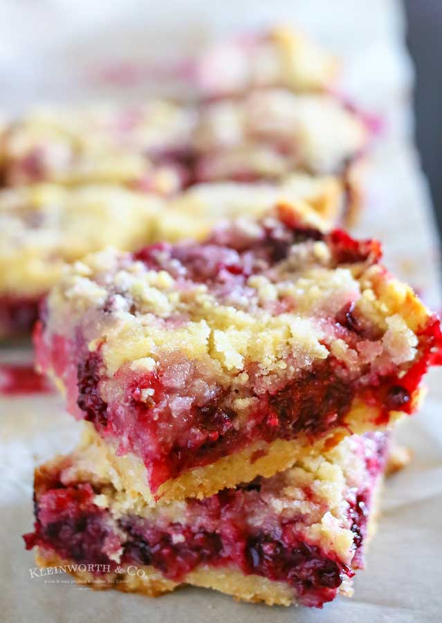 Blackberry Crumb Bars - Taste of the Frontier