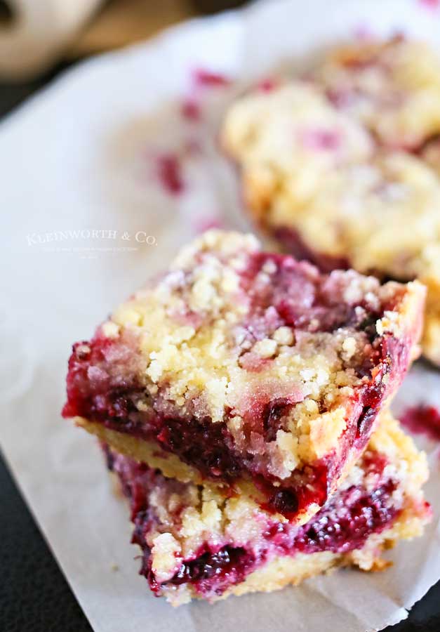 Blackberry Crumb Bars recipe