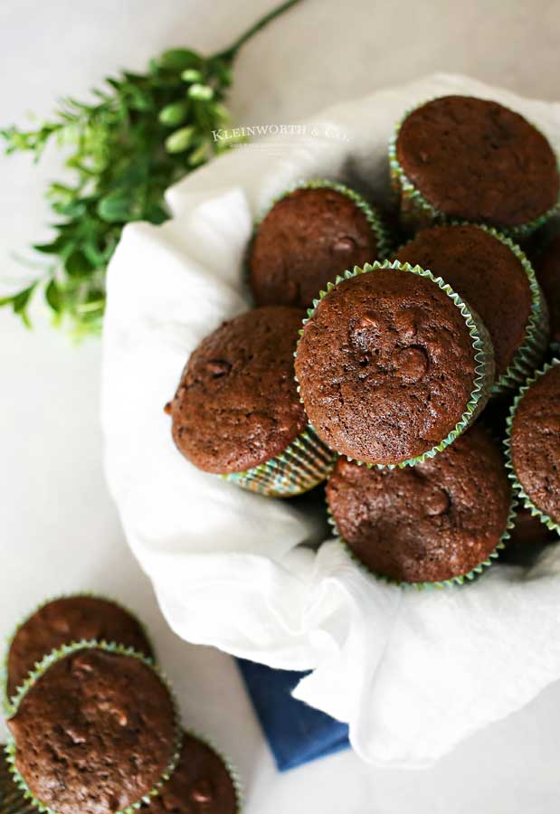 breakfast recipe -Chocolate Zucchini Muffins