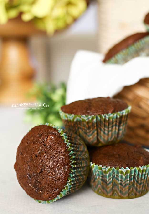 Chocolate Zucchini Muffins recipe