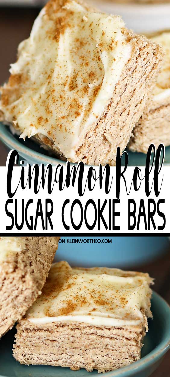 Cinnamon Roll Sugar Cookie Bars