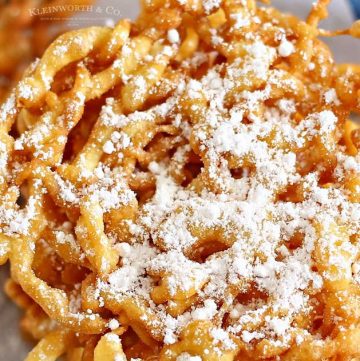 easy funnel cake recipe - funnel cake