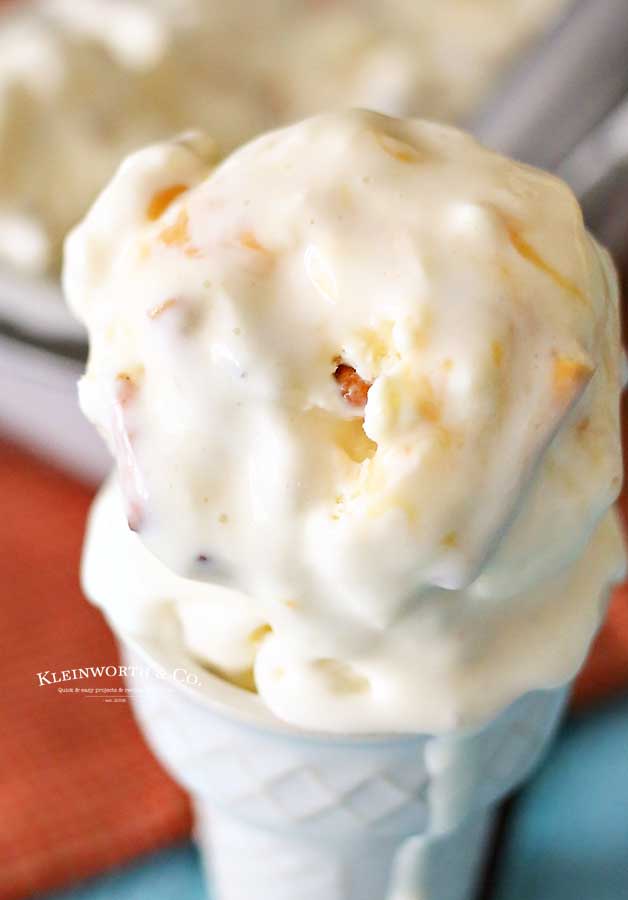 easy dessert recipe - Salted Caramel Pretzel Ice Cream