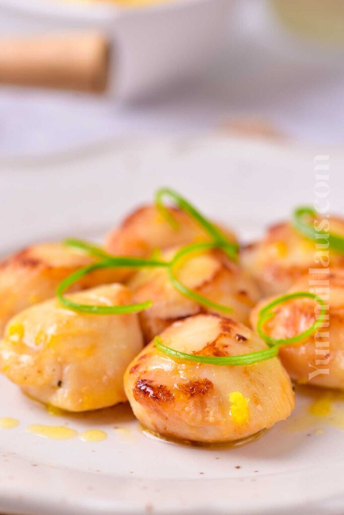 butter and scallops