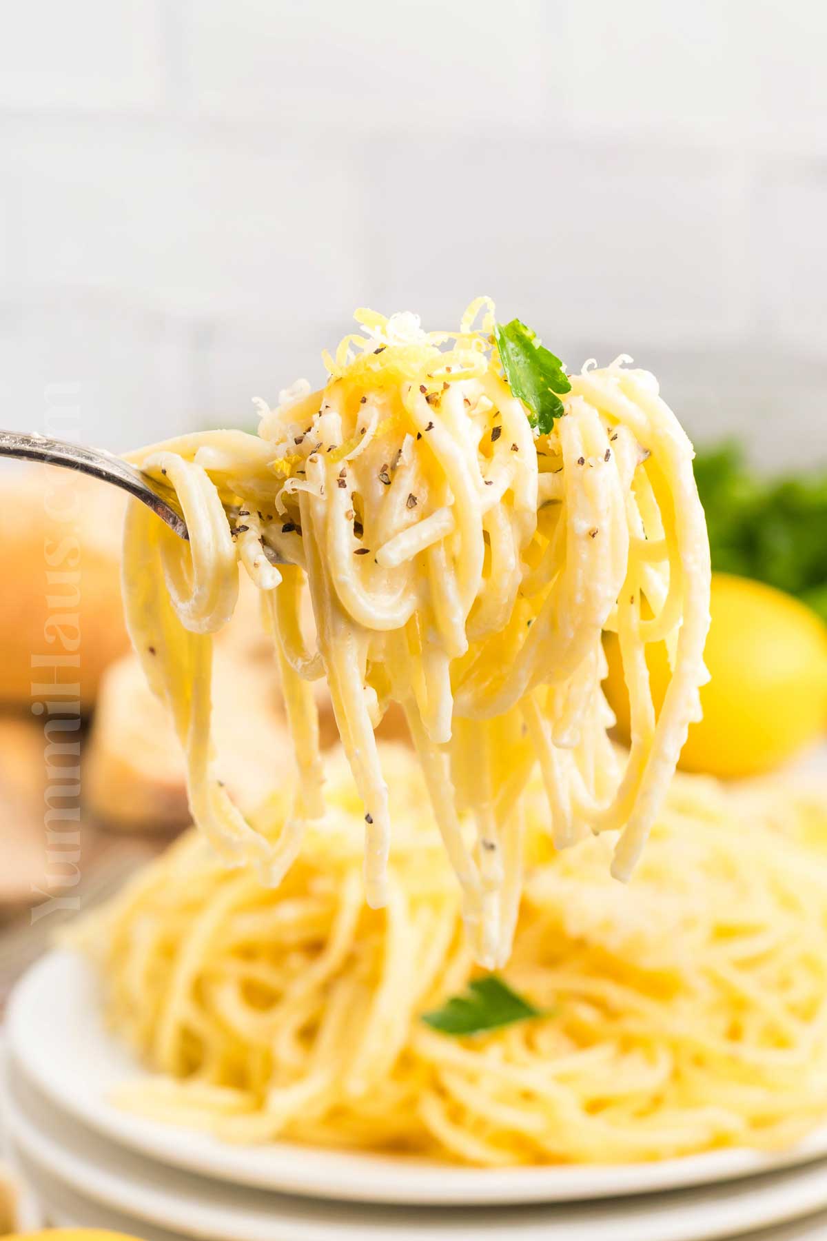 Lemon Cream Spaghetti