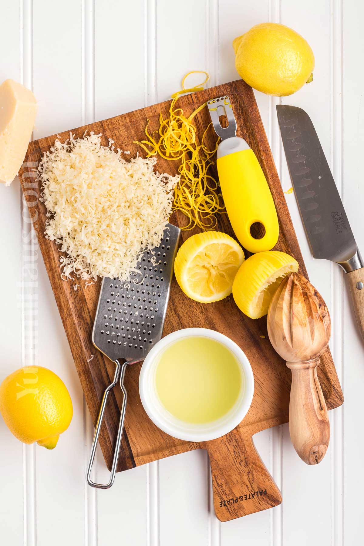 Lemon Cream Spaghetti ingredients