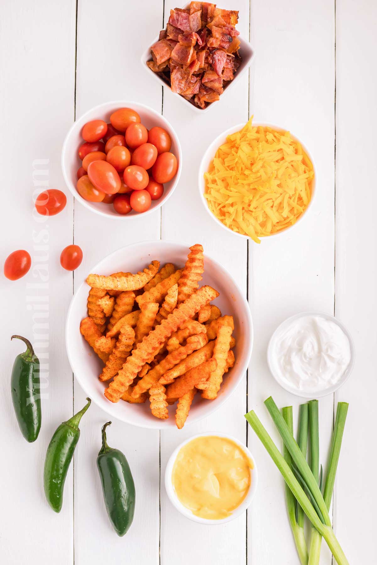 Loaded French Fries ingredients
