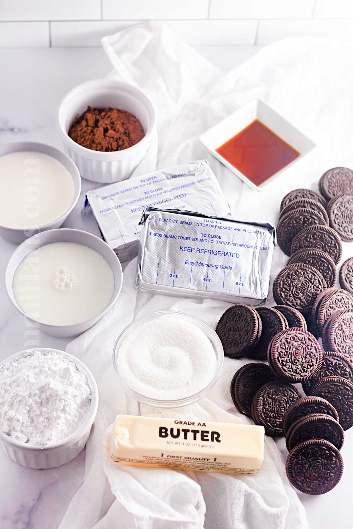 Oreo Pie ingredients