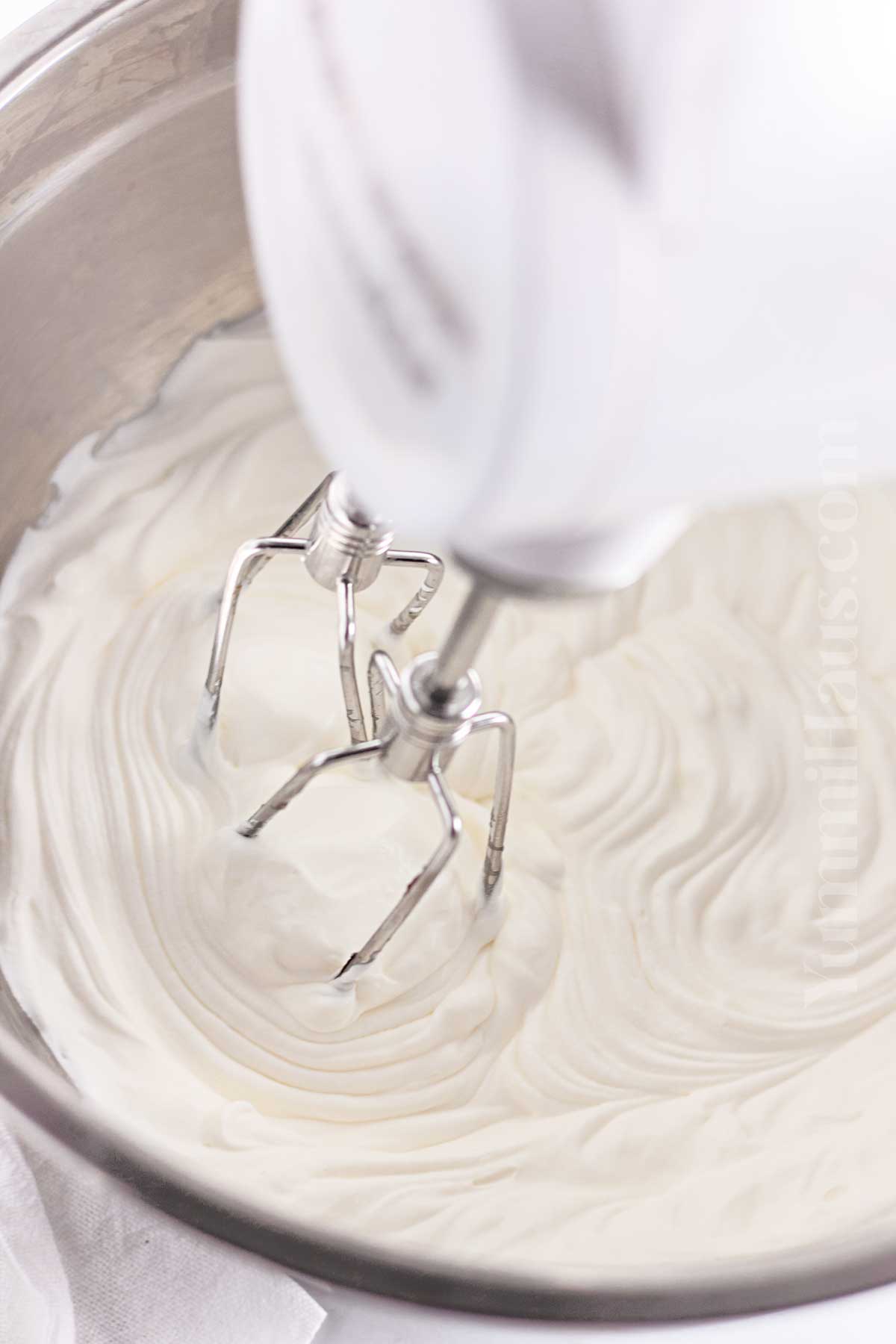 making the whipped cream