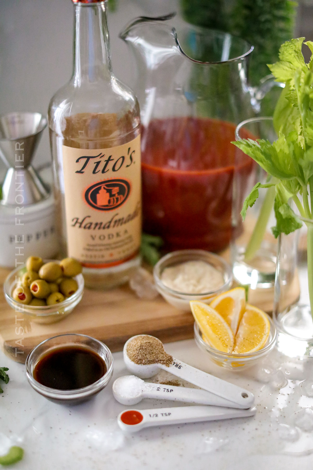 Bloody Mary Cocktail ingredients
