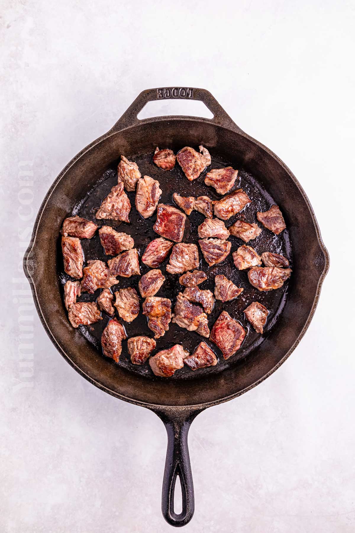 browning the beef