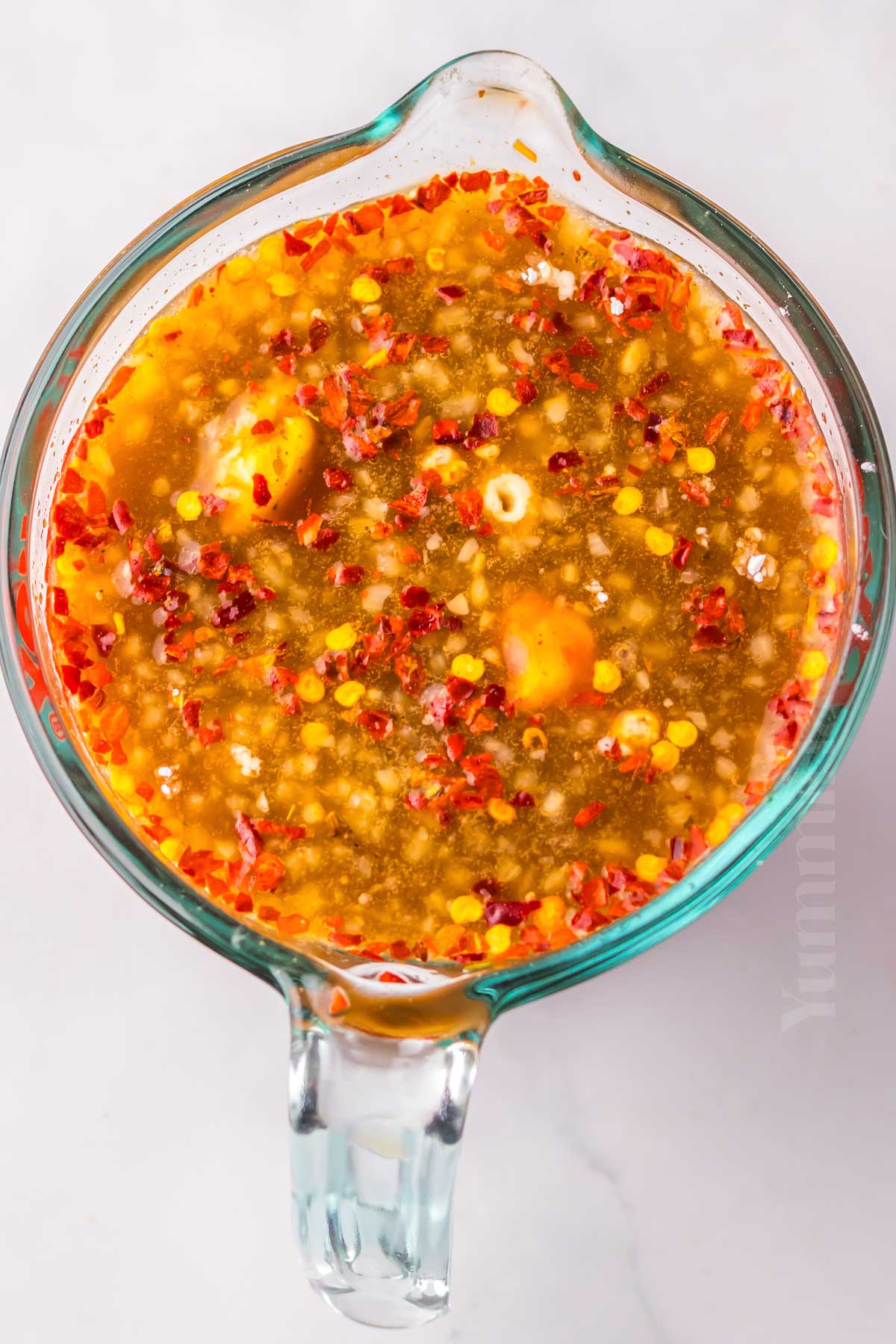 making the sauce