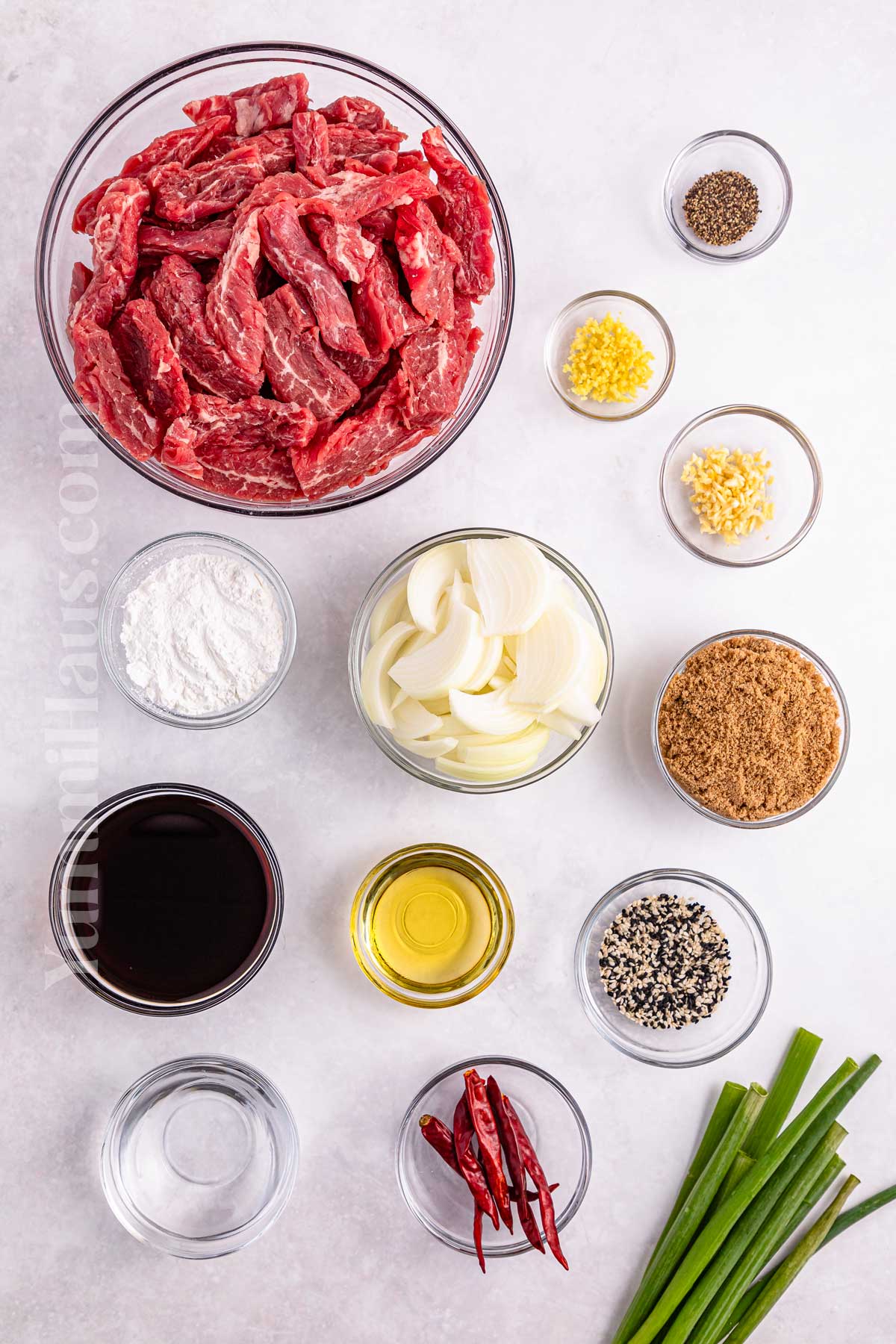 Slow Cooker Mongolian Beef ingredients