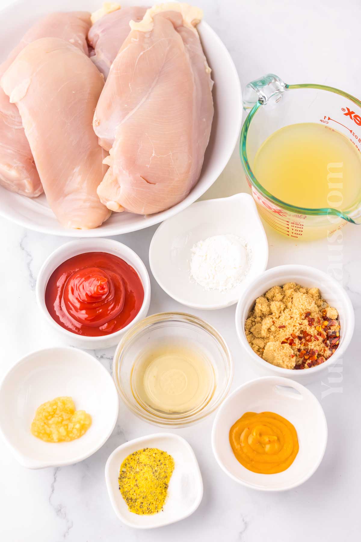 Slow Cooker Lemonade Chicken ingredients