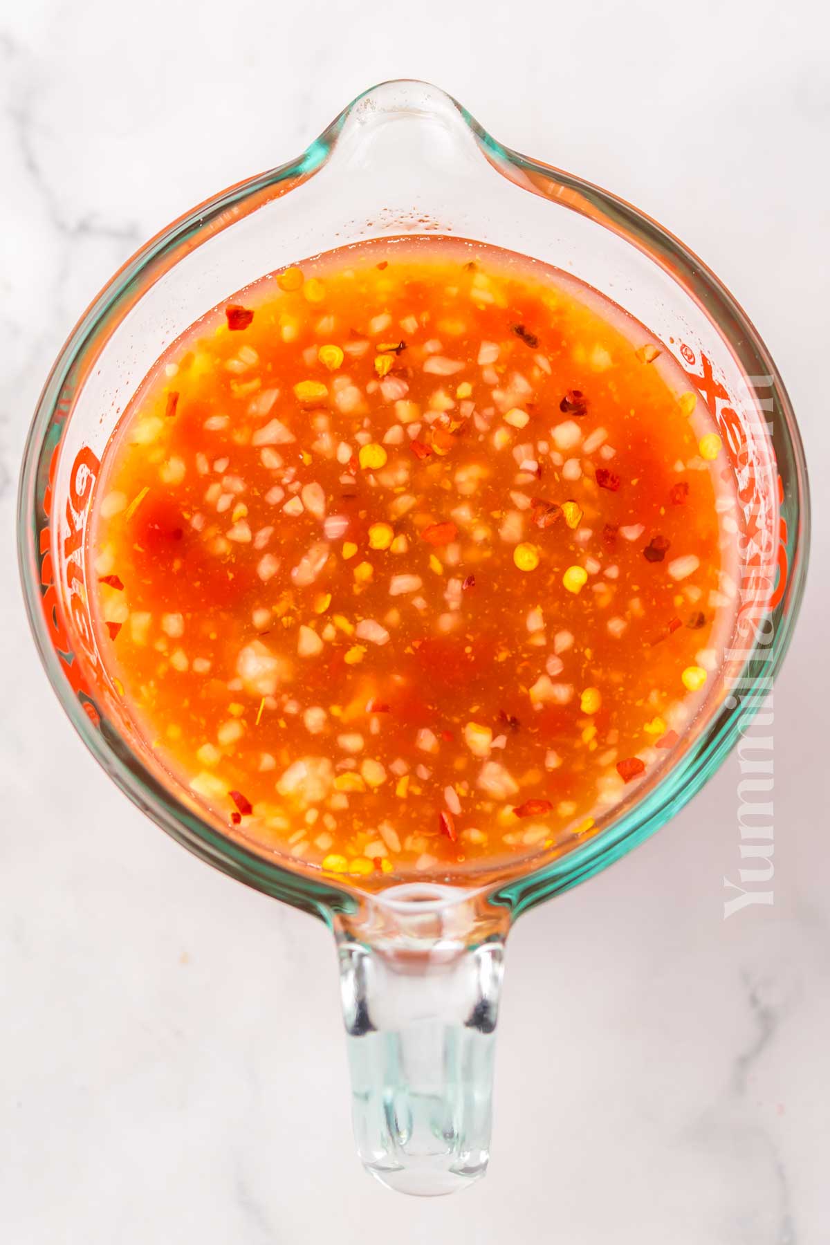 making the sauce