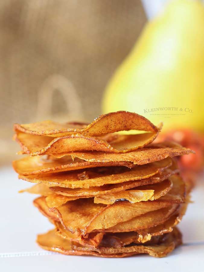 Cinnamon Pear Chips recipe