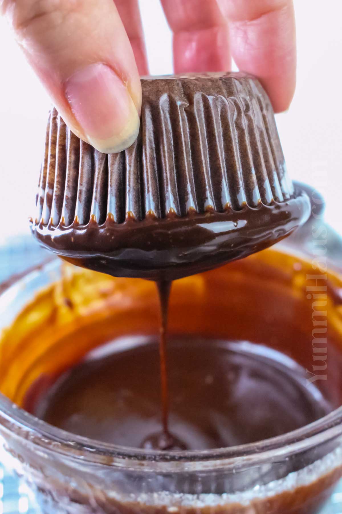 how to add the chocolate ganache